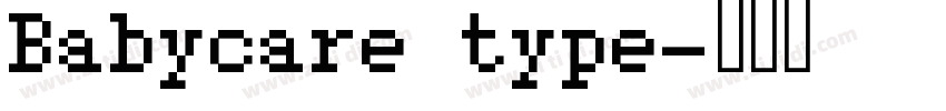 Babycare type字体转换